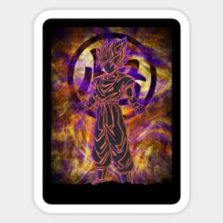 Abstract Goku Sticker